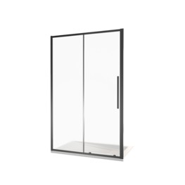 Душевая дверь GOOD DOOR IDEA WTW-110-C-B черный, стекло прозрачное