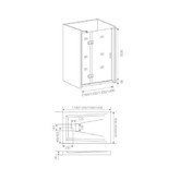 Душевая дверь GOOD DOOR Saturn WTW-110-C-CH-L хром, стекло прозрачное