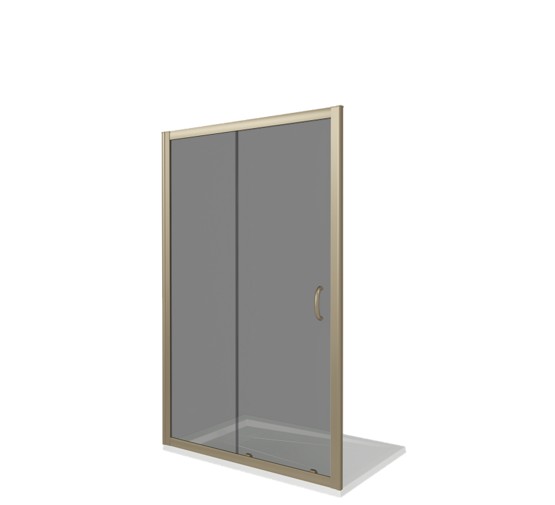 Душевая дверь GOOD DOOR Jazze WTW-110-B-BR бронза, стекло тонированное