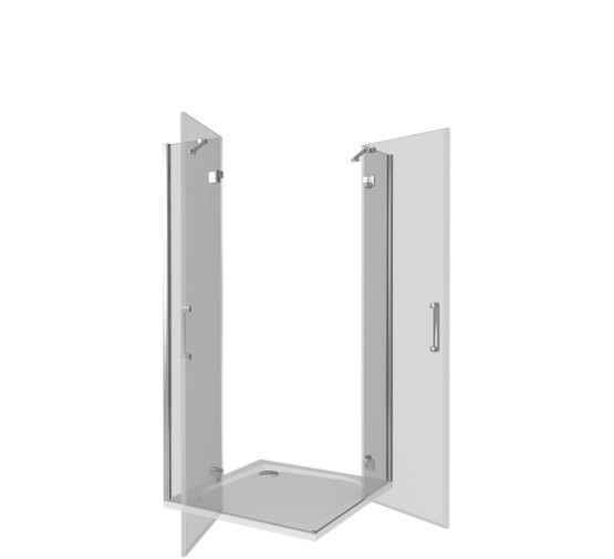 Душевой угол GOOD DOOR Saturn CR-90-C-CH 900x900 хром,прозр. стекло 