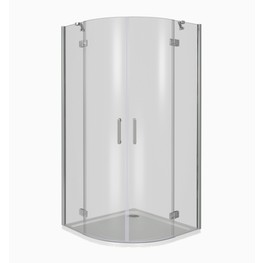 Душевой угол GOOD DOOR Saturn R-100-C-CH 1000x1000 хром,прозр. стекло 