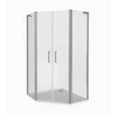 Душевой угол GOOD DOOR Pandora PNT-TD-90-C-CH 900x900  хром + прозрачное стекло 