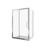 Душевой угол GOOD DOOR Neo WTW-110-C-CH+ SP-80-C-CH 1100x800 хром,прозр. стекло 