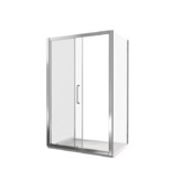 Душевой угол GOOD DOOR Neo WTW-110-C-CH+ SP-80-C-CH 1100x800 хром,прозр. стекло 