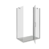 Душевой угол GOOD DOOR Mokka WTWSP-110-100-C-WE 1100x1000 белый,прозр. стекло 