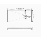 Душевой поддон Good Door Essentia 1200x800 литьевой мрамор серый