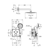 Душевая система Grohe SmartControl Grohtherm 34742000 со смесителем термостат хром