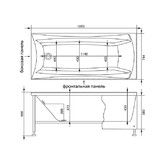 Акриловая ванна Aquanet Cariba 170x75