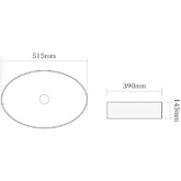 Раковина чаша SantiLine SL-1104MB 52 см черный матовый