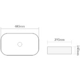 Раковина чаша SantiLine SL-1105MB 49 см черный матовый