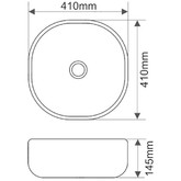 Раковина чаша SantiLine SL-1106MB 41 см черный матовый