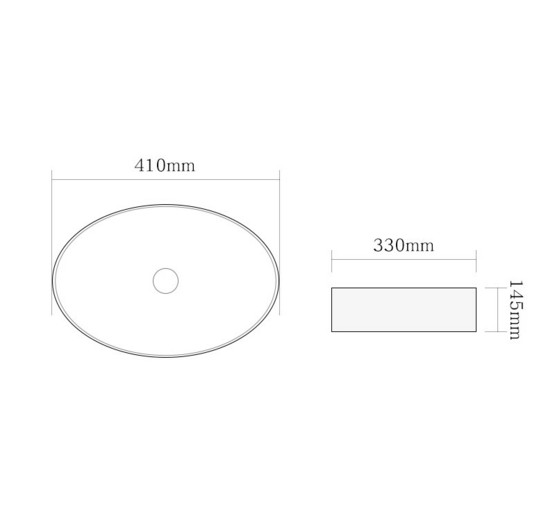 Раковина чаша SantiLine SL-1016MB 41 см черный матовый