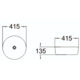 Раковина чаша SantiLine SL-1054MB 41 см черный матовый