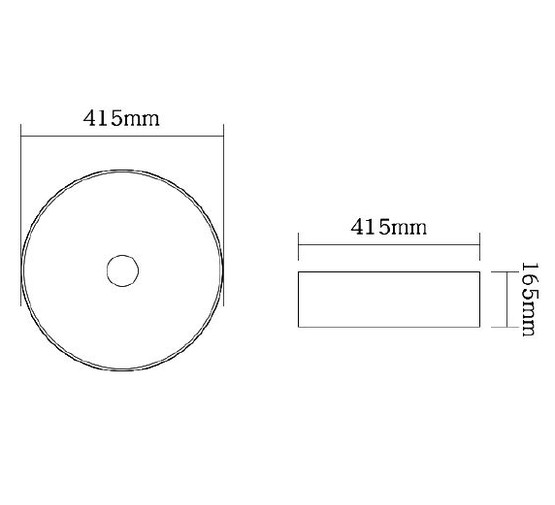 Раковина чаша SantiLine SL-1057MB 42 см черный матовый