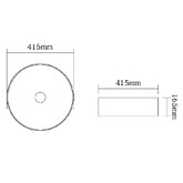 Раковина чаша SantiLine SL-1057MB 42 см черный матовый