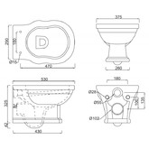 Унитаз подвесной BelBagno Boheme BB115CH  мдф микролифт