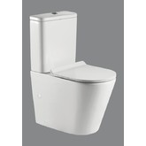 Унитаз компакт BelBagno FLAY-R BB2149CPR безободковый дюропласт микролифт