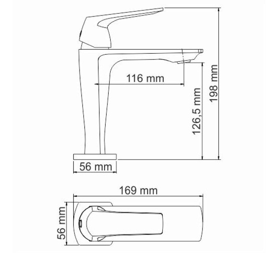 Смеситель для раковины Wasserkraft Neime 1903 хром