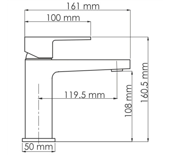 Смеситель для раковины Wasserkraft Abens 2003 черный