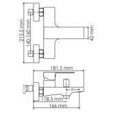 Смеситель для ванны Wasserkraft Abens 2001 черный