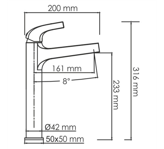 Смеситель для раковины Wasserkraft Sauer 7103H золото