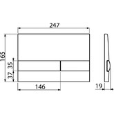 Кнопка смыва Alcadrain M1721 хром 