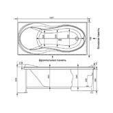 Акриловая ванна Aquanet Grenada 170x80