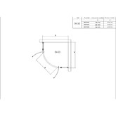 Душевой угол RGW STILVOLL SV-53B 800x800 черный,прозр.стекло 