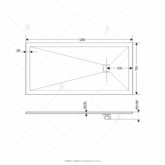 Душевой поддон RGW ST-W 1200x700 литьевой мрамор 