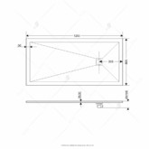 Душевой поддон RGW ST-W 1300x800 литьевой мрамор 