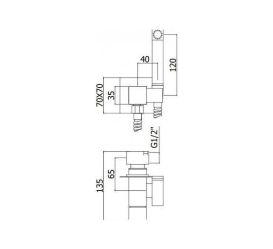 Гигиенический душ Paffoni Tweet Square ZDUP112NO со смесителем черный матовый