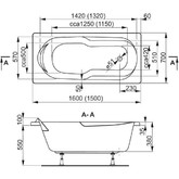 Акриловая ванна Vagnerplast Nymfa 160x70