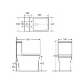 Унитаз-компакт Aquanet Cube 2C безободковый микролифт