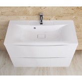 Тумба напольная BelBagno Marino Bianco Lucido 100 см белый