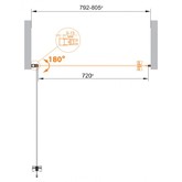 Душевая дверь Cezares Eco ECO-O-B-1-70-C-NERO черный, прозр.стекло 