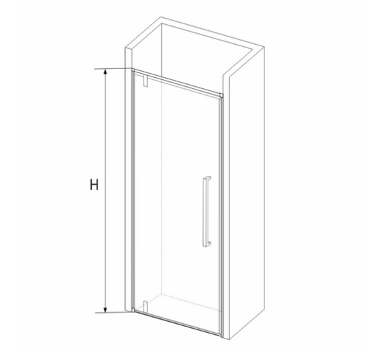 Душевая дверь RGW Stilvoll SV-02B 800x2000 черный, прозр.стекло