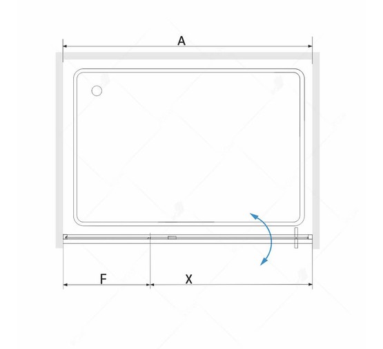 Душевая дверь RGW Stilvoll SV-03B 900x2000 черный, прозр.стекло