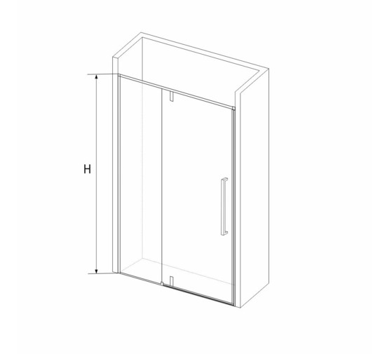 Душевая дверь RGW Stilvoll SV-03B 900x2000 черный, прозр.стекло