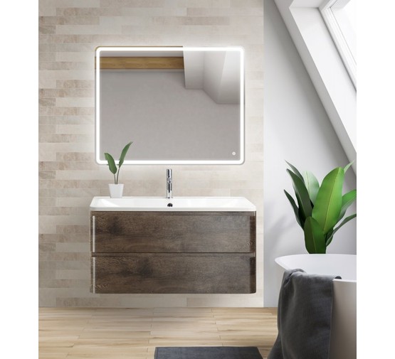 Тумба подвесная BelBagno Albano Rovere Nature Grigio 80 см дуб серый