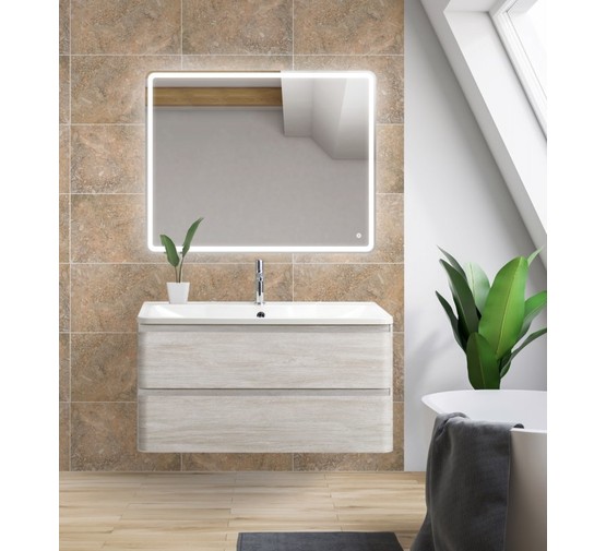 Тумба подвесная BelBagno Albano Rovere Vintage Bianco 80 см дуб белый