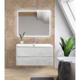 Тумба подвесная BelBagno Albano Cemento Verona Grigio 80 см цемент