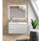 Тумба подвесная BelBagno Albano Cemento Verona Grigio 80 см цемент