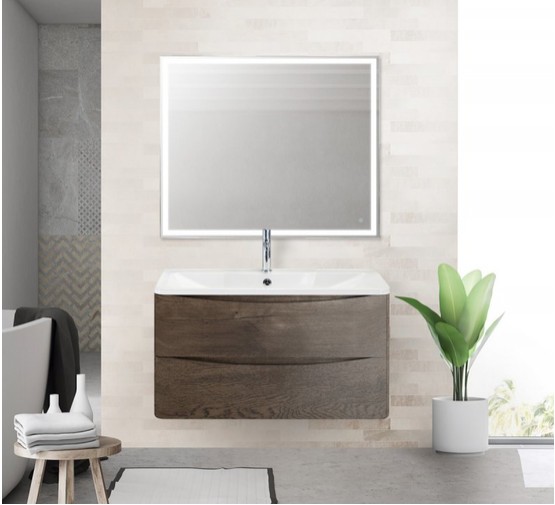 Тумба подвесная BelBagno Aqua Rovere Nature Grigio 80 см дуб серый