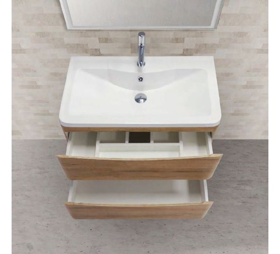 Тумба подвесная BelBagno Aqua Rovere Vintage Bianco 80 см дуб белый