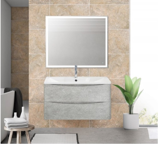 Тумба подвесная BelBagno Aqua Cemento Verona Grigio 80 см цемент