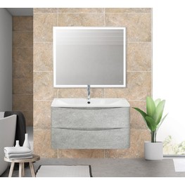 Тумба подвесная BelBagno Aqua Cemento Verona Grigio 80 см цемент