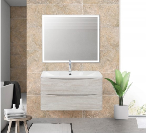 Тумба подвесная BelBagno Aqua Rovere Vintage Bianco 100 см дуб белый