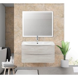 Тумба подвесная BelBagno Aqua Rovere Vintage Bianco 100 см дуб белый
