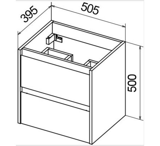 Тумба подвесная BelBagno Kraft-39 Bianco Opaco 50 см белый