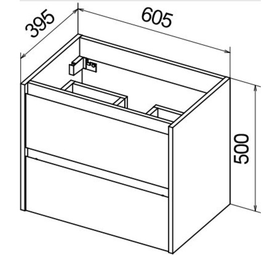 Тумба подвесная BelBagno Kraft-39 Bianco Opaco 60 см белый